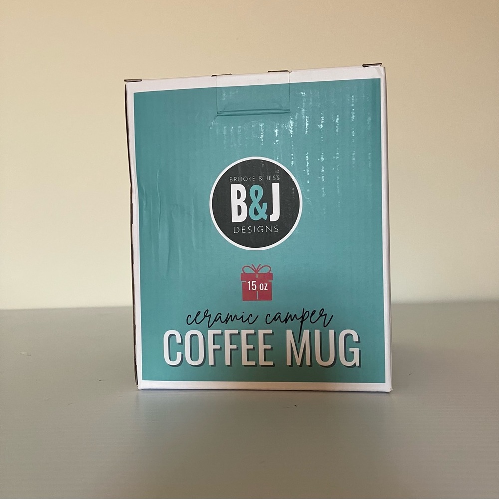 Brooke & Jess Designs Ceramic Camper Mama Bear Mug Teal - Picture 5 of 6
